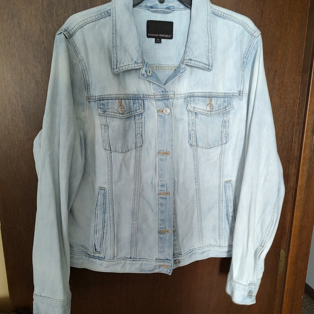 Banana Republic Sky Blue Jean Jacket